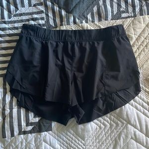 Black lululemon athletic shorts